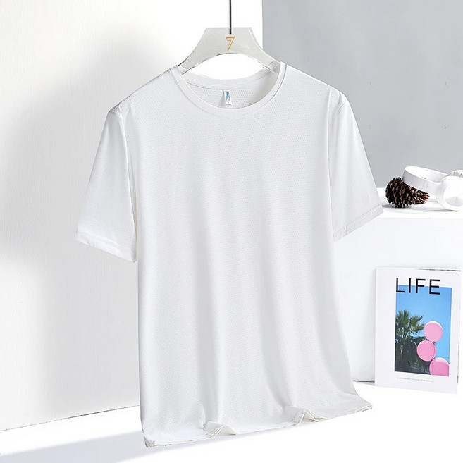 ONE牌 快乾排汗短袖T恤, 男白色,4XL