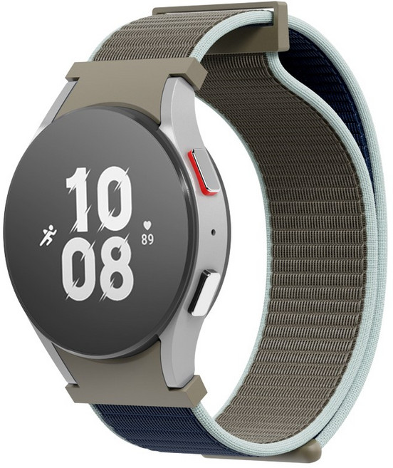 아이엠듀 갤럭시워치 호환 스포츠 루프 커브형 스트랩 20mm, 카키, 1개