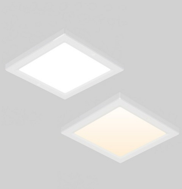 비츠온 엣지 사각 LED 직부등 센서등 8인치 10인치 20W 주광 주백, 엣지 사각 LED 센서등 20W, 6500K주광색(하얀빛)