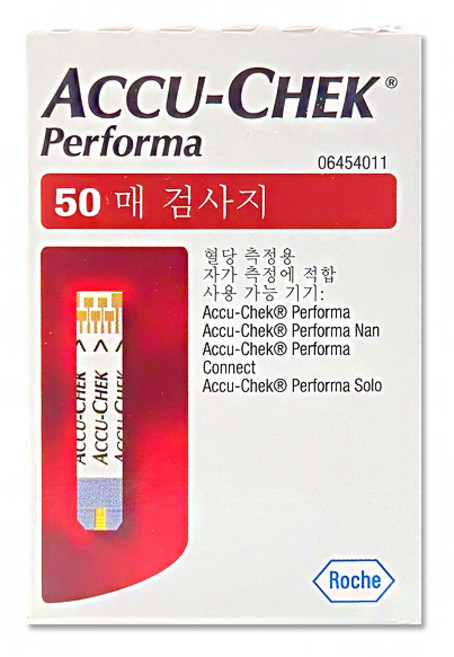 로슈 아큐첵 퍼포마 혈당시험지 50매, 50개입, 1세트