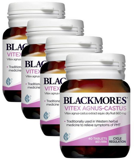 블랙모어스 바이텍스 아그누스 카스투스 체이스트베리 BLACKMORES VITEX AGUNS-CASTUS, 40정, 4개