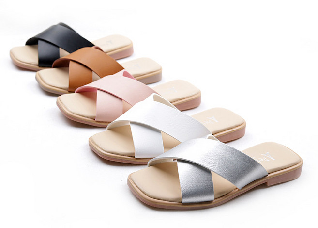 쁘띠 크로스 뮬 여아슬리퍼 아동샌들 아동여름신발