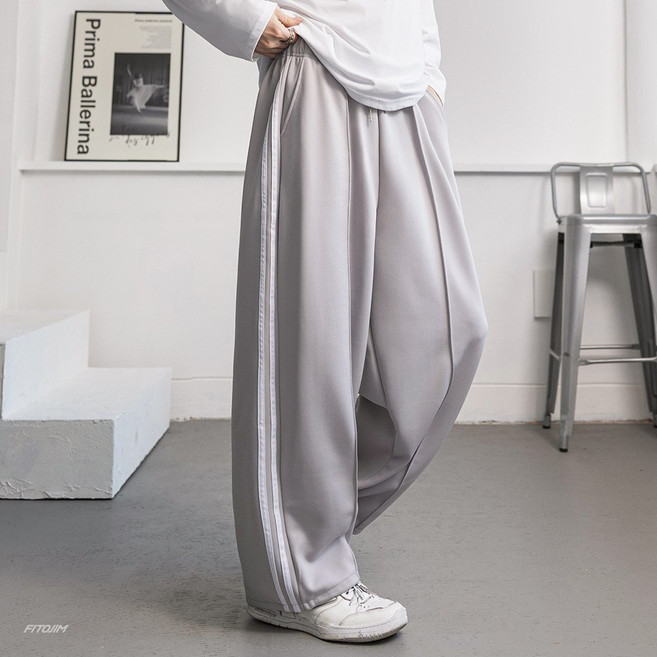 FITOJIM 남자 트레이닝바지 트랙 와이드팬츠 츄리닝 바지