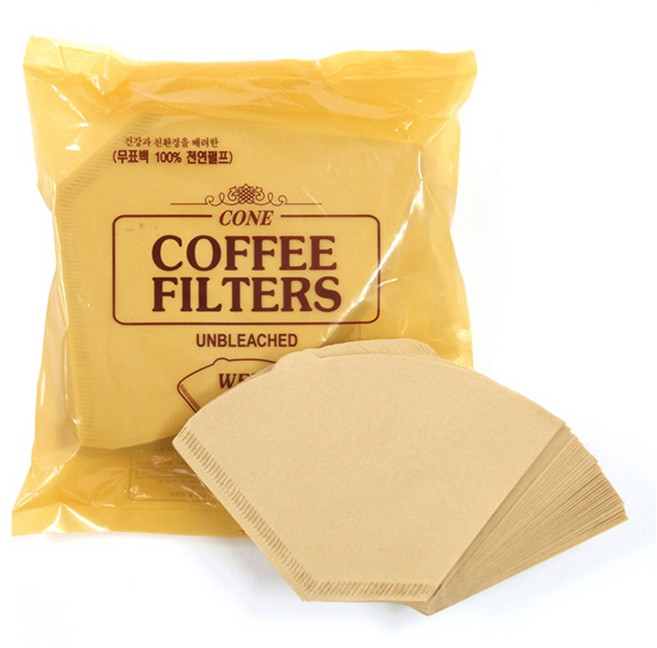 웰브루 커피여과지 2~5인용, 1세트, 100개