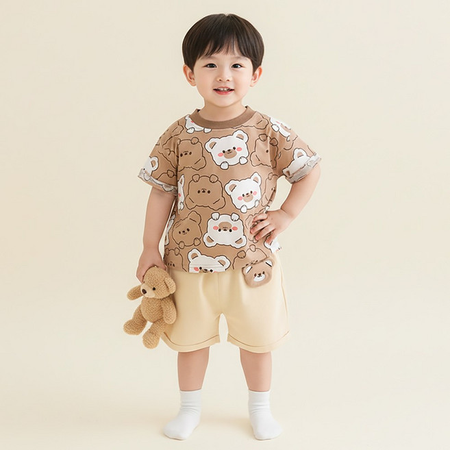 몽실이 브레드베어 반팔상하복