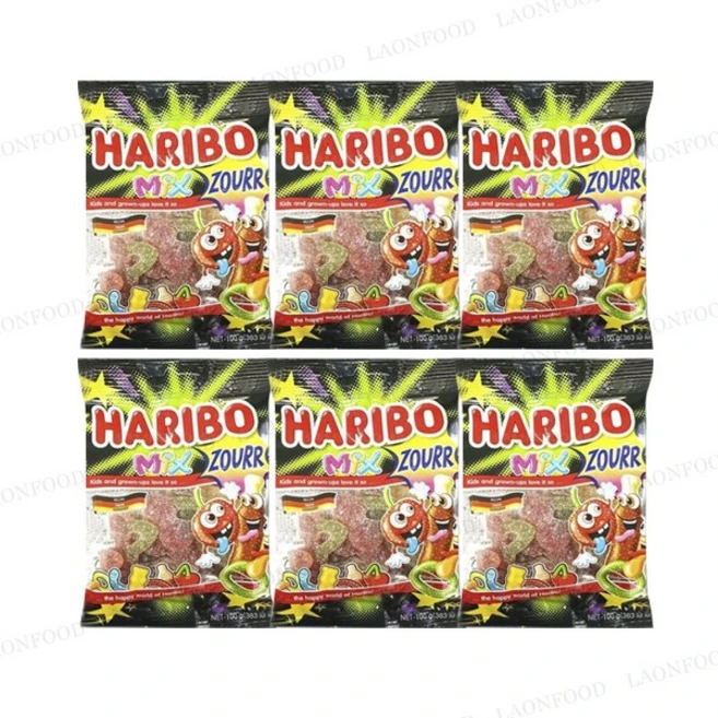 하리보 믹스 사우어 젤리, 80g, 6개 - 쿠팡