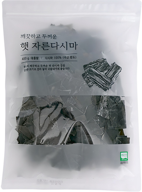 석하 깨끗하고 두꺼운 햇 자른다시마, 400g, 1개
