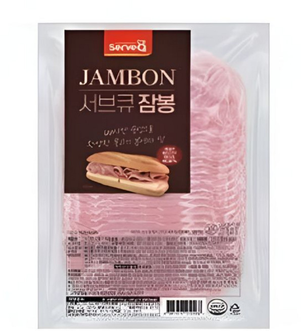 서브큐 잠봉 슬라이스 햄 500g, 10개