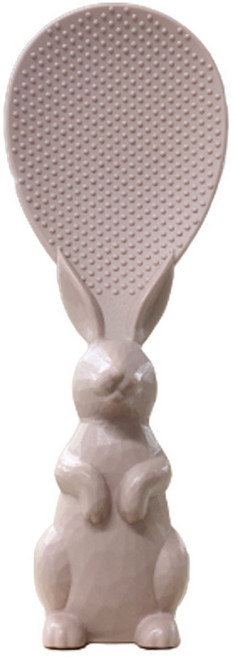 레몬글라스 국내생산 쁘띠래빗 토끼모양 스탠딩 엠보싱 주걱 일반형 5가지색상, 1개, 연핑크