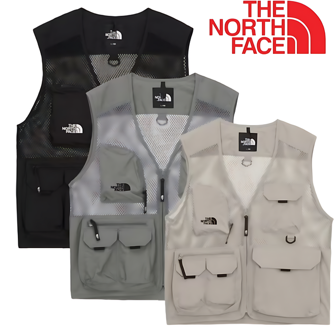 <매장정품> 노스페이스 등산조끼 메쉬소재 통풍 핸드포켓 지퍼포켓 베스트