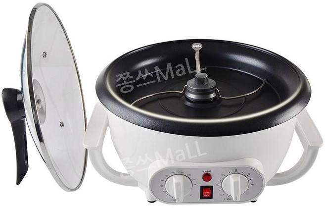 땅콩 볶는 기계 견과류 로스팅기 깨 커피 원두 220V, C 220V 온도조절+타이머+온도계덮개