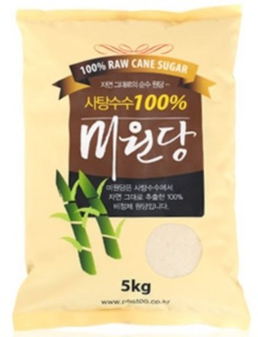 사탕수수원당 비정제원당 고급설탕 피비에스 PBS 5kg, 1쿠팡 본상품선택, 1개