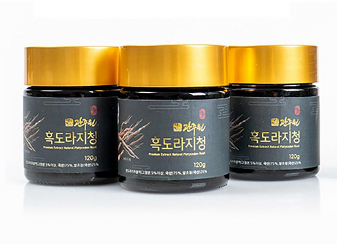 관주원 흑도라지청 도라지청 120gx3병세트 도라지청선물세트, 120g, 3개