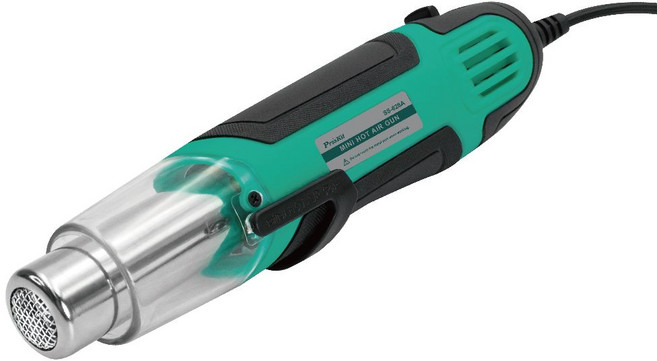 Pro'sKit 寶工 迷你熱風槍 SS-628A 雙功率調節 適用熱縮包裝與軟化膠漆, 1個