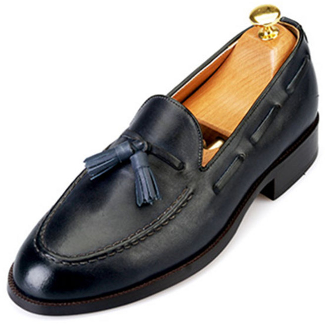 우레탄창 방울로퍼 네이비 수제화 로퍼_RFS583