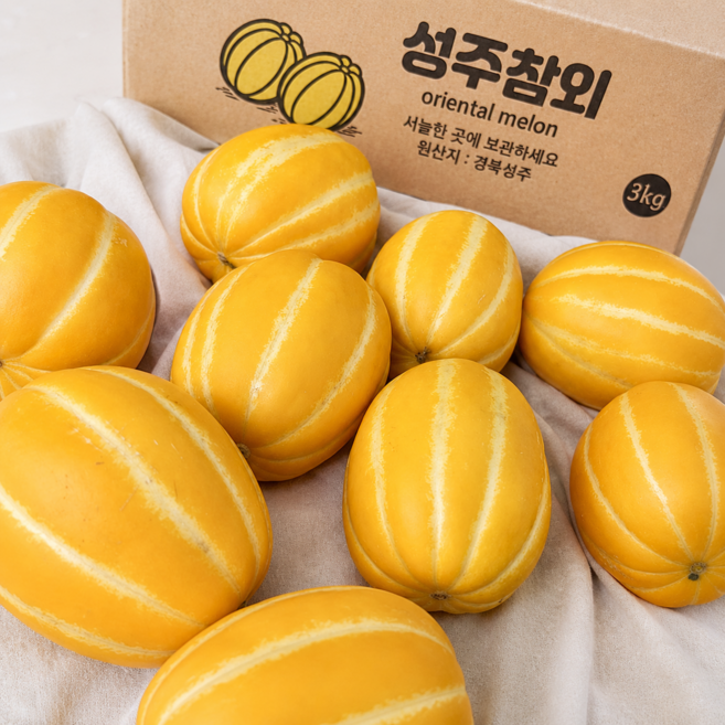 [초특가] 유명산지 고당도선별 성주 참외 꿀참외, 1박스, 10kg