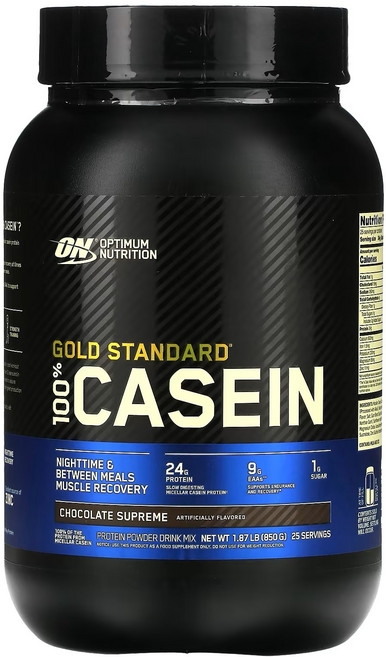 옵티멈뉴트리션 골드 스탠다드 카제인 초콜릿 슈프림 맛, 850g, 1개