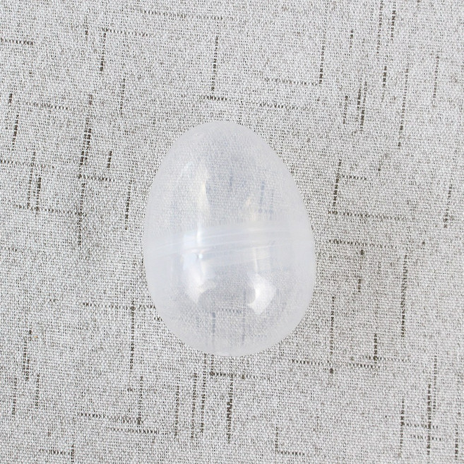 타원 투명 캡슐 6cm /뽑기통 가챠 플라스틱 에그