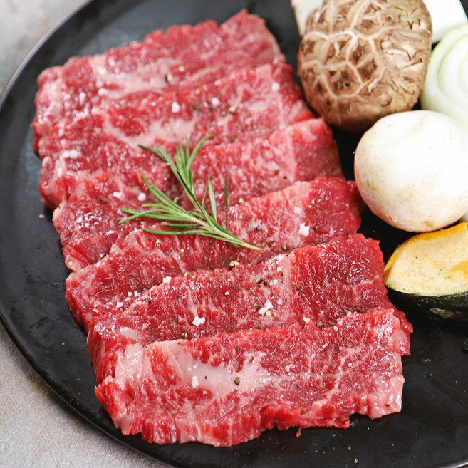 HC한우 암소마을 1등급 한우 암소 업진살 소고기 구이용 150g, 1개