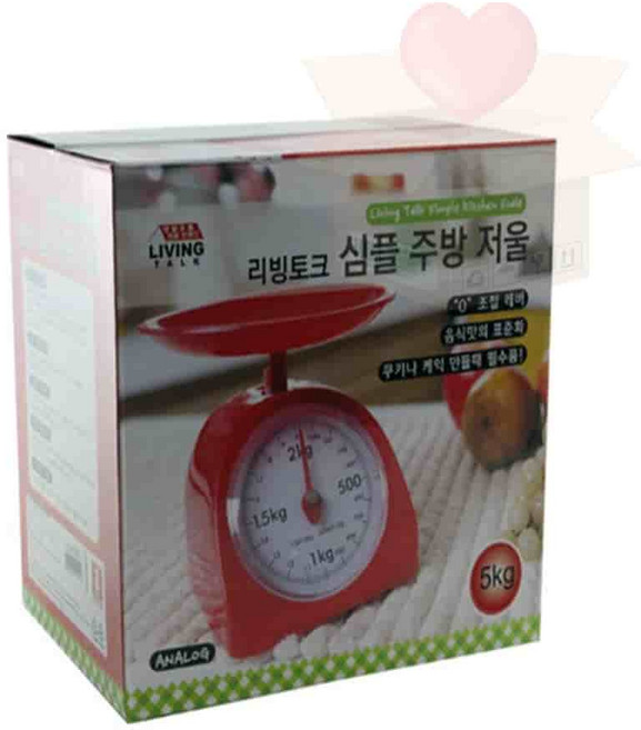 심플5kg 아날로그주방저울 제과제빵저울 조리용저울