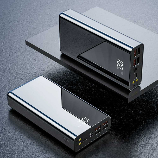 보조 배터리 초대용량 고속 캠핑용 제품 100000mAh 충전기 노트북 캠핑 양방향 초슬림 휴대용, 상세 페이지 참고, 3. 블랙 10만개