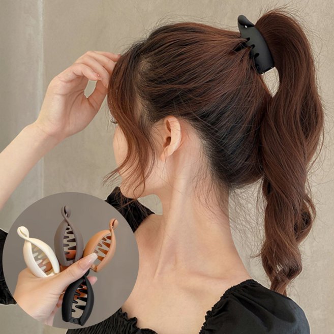 비바룸 머리핀 올림머리 포니테일 바나나핀 4종