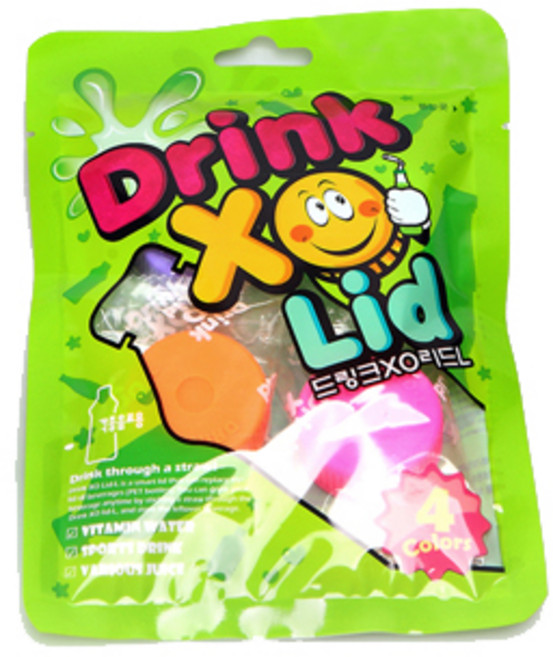 국산 드링크xo리드 음료용 실리콘 빨대 뚜껑 연예인 물병 빨대캡 흘림 방지 액상분유 니플, 음료용 라지 4P, 1개