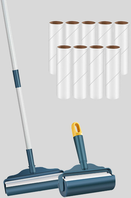 스패로우하우스 길이조절 사선컷팅 테이프 클리너 본품 블루 + 리필용 10개, 1세트