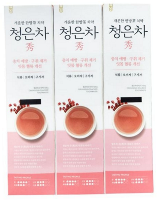 성분 좋은 치약 충치 예방 구강 건강 잇몸 질환 예방 120g 3입