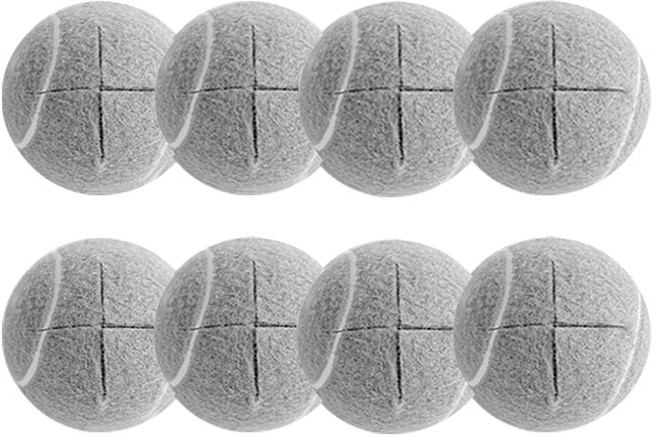 춘게엘 테니스공 소음방지 의자 발 커버, 8개, 그레이