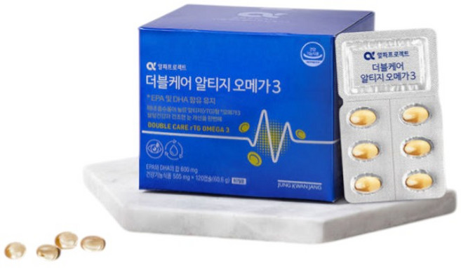 알파프로젝트 더블케어 알티지오메가3 505mg 120캡슐(2개월), 120정
