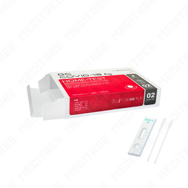 GC 코로나 신속항원 자가검사 진단키트, 5개, 2개입