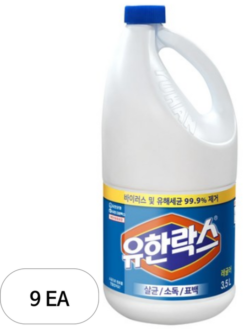 유한락스 레귤러, 3.5L, 9개