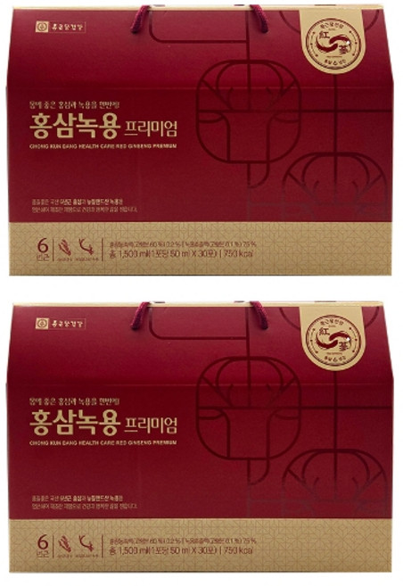 기타 종근당건강 홍삼녹용 프리미엄 50ml x 30포 2박스 /Hb, 2개