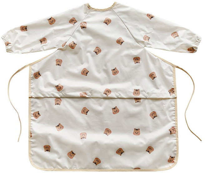 돗투돗 동물친구들 자기 주도 이유식 방수 턱받이, 돗람이, 1개, 1개입