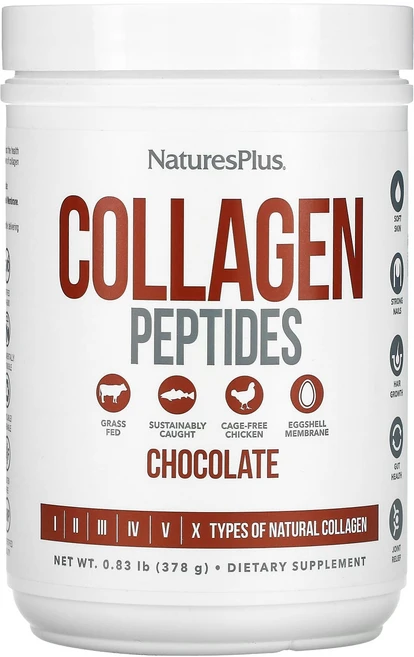 NaturesPlus 콜라겐 펩타이드 초콜릿 맛 378g(0.83lb), NaturesPlus콜라겐펩타이드초콜릿맛378g083l, 378g, 1개 - 쿠팡