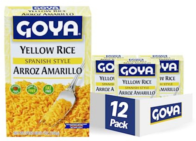 고야 푸드 옐로우 라이스 믹스 198g (12개 팩) Goya Foods Yellow Rice Mix 7 Ounce (Pack of 12), 1개