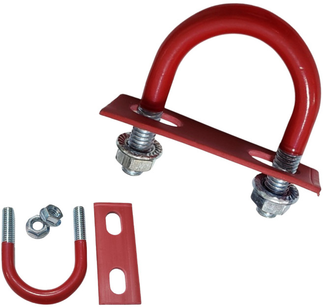 코팅 절연유볼트 U볼트 3/8용, 1개