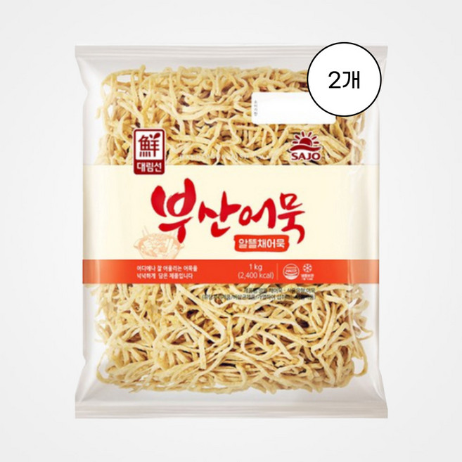[사조대림] 알뜰채어묵 냉동 1kg 2개