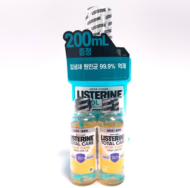 리스테린 세균억제 구강청결제 쿨민트750ml+증정100mlx2, 1개, 950ml
