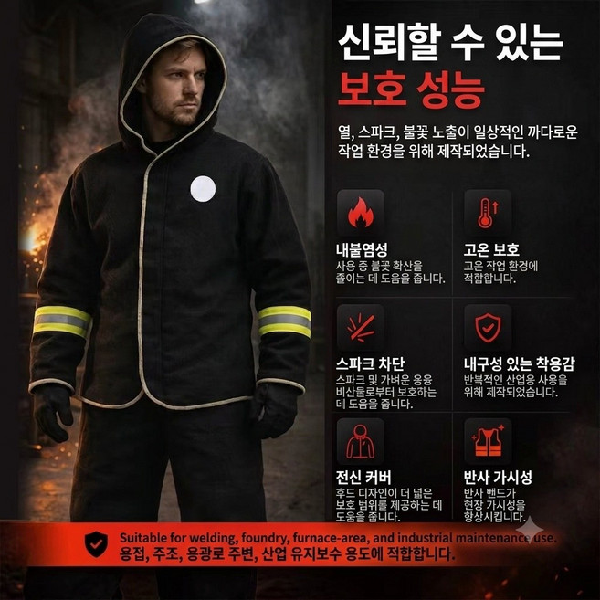 화재대피 방화망토 방화담요 난연담요 비상용품 재난대비, 1세트, black