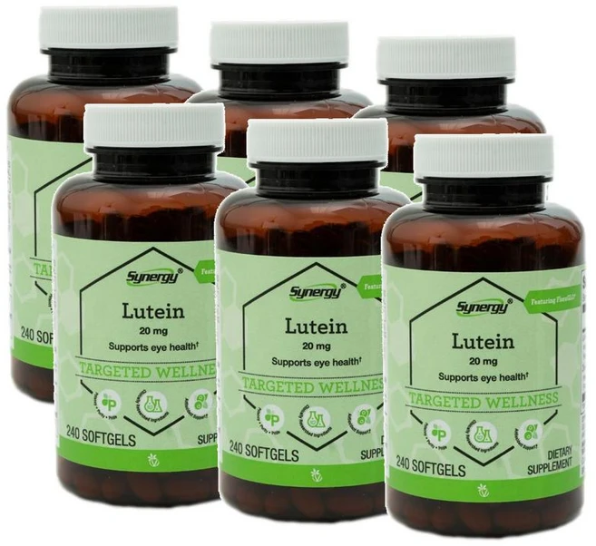 비타코스트 시너지 루테인 위드 제아잔틴 FloraGLO 20mg 소프트젤 Vitacost Synergy Lutein with Zeaxanthin, 240정, 6개 - 쿠팡