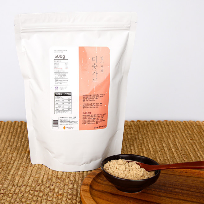 [미실란] 발아오색 미숫가루 국산 무첨가, 1개, 500g
