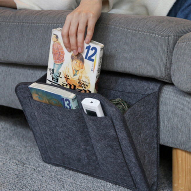 소파꽂이 tv리모컨 정리수납함 틈새활용 5컬러, 카멜브라운, 1개