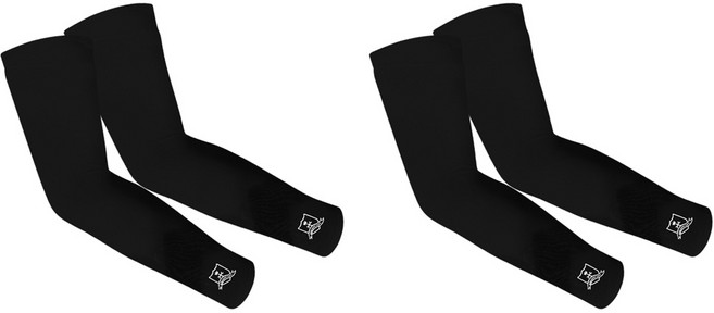 까스텔바작 남녀공용 심리스 손목 조임 쿨토시 BWCM-GX708, 블랙, 2개