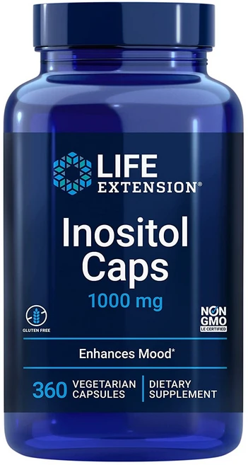 라이프익스텐션 이노시톨 캡스 1000mg 베지테리안캡슐, 360정, 1개 - 쿠팡