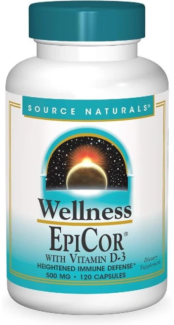 소스 내추럴스- EpiCor 비타민D3 함유 에피코르 캡슐 120정 4개월분, 1개 - 쿠팡