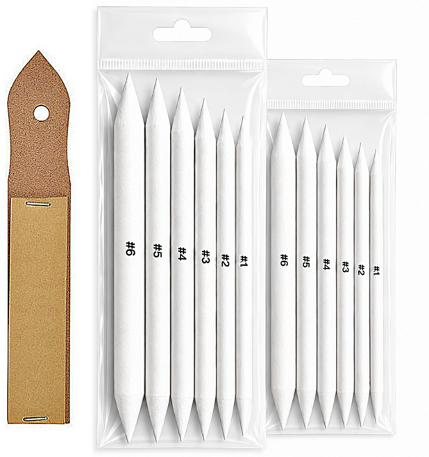 1+1 찰필 6종 사포세트 찰필화 오일 파스텔, 찰필6종 본품2개+사포1개, 1세트