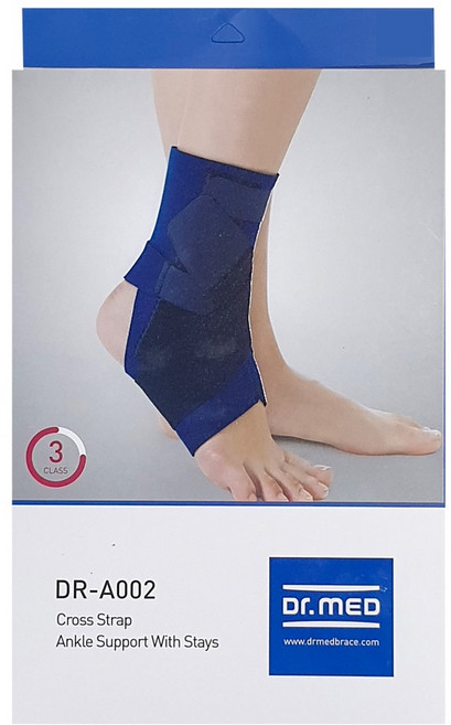 닥터메드 DR-A002 발목보호대 병원 의료용 인대 염좌 부목 재활밴드 통증완화, 1개