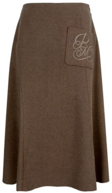 레노마레이디 자수 포켓 플레어 롱 스커트 택가격 228000원